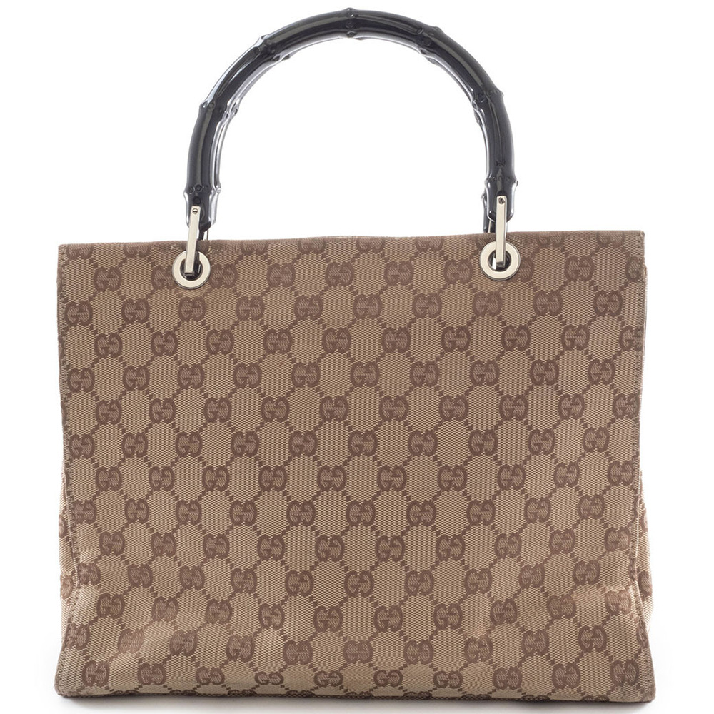 Gucci bag Bamboo canvas beige black